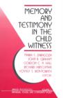 Image for Memory and Testimony in the Child Witness
