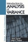 Image for Introduction to Analysis of Variance