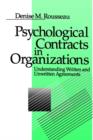 Image for Psychological Contracts in Organizations : Understanding Written and Unwritten Agreements
