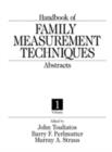 Image for Handbook of Family Measurement Techniques