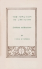 Image for Function of Criticism : Problems and Exercises