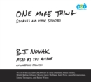 Image for One More Thing: Stories and Other Stories