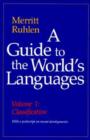 Image for A Guide to the World&#39;s Languages