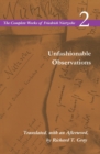 Image for The complete works of Friedrich NietzscheVol. 2 2: Unfashionable observations