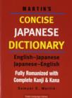 Image for Martin&#39;s Concise Japanese Dictionary : English-Japanese/Japanese-English