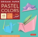 Image for Origami Paper - Pastel Colors - 6 3/4&quot; - 48 Sheets : Tuttle Origami Paper: High-Quality Origami Sheets Printed with 6 Different Colors: Instructions for 6 Projects Included