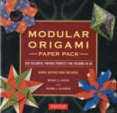 Image for Modular Origami Paper Pack : 350 Colorful 3(&quot; size) Papers for Folding in 3D: Tuttle Origami Paper and instruction book of 6 models