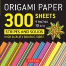 Image for Origami Paper 300 sheets Stripes and Solids 4&quot; (10 cm)