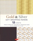 Image for Silver and Gold Gift Wrapping Papers - 12 Sheets