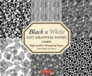 Image for Black and White Gift Wrapping Papers - 6 sheets : 6 Sheets of High-Quality 18 x 24 inch Wrapping Paper