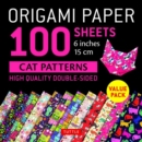 Image for Origami Paper 100 sheets Cat Patterns 6" (15 cm)