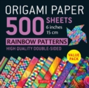 Image for Origami Paper 500 sheets Rainbow Patterns 6 inch (15 cm)