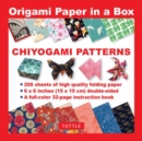 Image for Origami Paper in a Box - Chiyogami Patterns : 200 Sheets of Tuttle Origami Paper: 6x6 Inch Origami Paper Printed with 12 Different Patterns: 32-page Instructional Book of 12 Projects