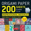 Image for Origami Paper 200 sheets Inspirational Messages 6&quot; (15 cm)