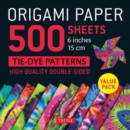 Image for Origami Paper 500 sheets Tie-Dye Patterns 6&quot; (15 cm) : Double-Sided Origami Sheets Printed with 12 Designs (Instructions for 6 Projects Included)