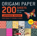 Image for Origami Paper 200 sheets Japanese Washi Patterns 6.75 inch : Large Tuttle Origami Paper: High-Quality Double Sided Origami Sheets Printed with 12 Different Patterns (Instructions for 6 Projects Includ : Instructions for 6 Projects Included