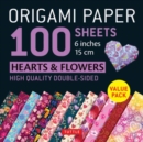 Image for Origami Paper 100 sheets Hearts &amp; Flowers 6&quot; (15 cm) : Tuttle Origami Paper: Double-Sided Origami Sheets Printed with 12 Different Patterns: Instructions for 6 Projects Included