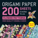 Image for Origami Paper 200 sheets Flower Patterns 6&quot; (15 cm) : Double Sided Origami Sheets Printed with 12 Different Designs (Instructions for 6 Projects Included)