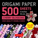 Image for Origami Paper 500 sheets Cherry Blossoms 4&quot; (10 cm) : Tuttle Origami Paper: Double-Sided Origami Sheets Printed with 12 Different Illustrated Patterns