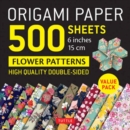 Image for Origami Paper 500 sheets Flower Patterns 6&quot; (15 cm) : Tuttle Origami Paper: Double-Sided Origami Sheets Printed with 12 Different Patterns (Instructions for 6 Projects Included)