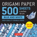 Image for Origami Paper 500 sheets Blue and White 4&quot; (10 cm)