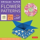 Image for Origami Paper 6 3/4&quot; (17 cm) Flower Patterns 48 Sheets : Tuttle Origami Paper: Double-Side Origami Sheets Printed with 8 Different Designs: Instructions for 6 Projects Included