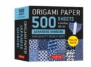 Image for Origami Paper 500 sheets Japanese Shibori 4&quot; (10 cm) : Tuttle Origami Paper: Double-Sided Origami Sheets Printed with 12 Different Blue &amp; White Patterns
