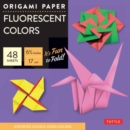 Image for Origami Paper - Fluorescent Colors - 6 3/4&quot; - 48 Sheets