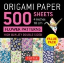 Image for Origami Paper 500 sheets Flower Patterns 4&quot; (10 cm)