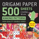 Image for Origami Paper 500 sheets Kimono Patterns  4&quot; (10 cm)
