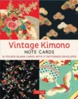 Image for Vintage Kimono, 16 Note Cards : 8 illustrations from 1900&#39;s Vintage Japanese Kimono Fabrics (Blank Cards with Envelopes in a Keepsake Box)