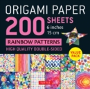 Image for Origami Paper 200 sheets Rainbow Patterns 6&quot; (15 cm)