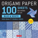 Image for Origami Paper 100 sheets Blue &amp; White 8 1/4&quot; (21 cm) : Extra Large Double-Sided Origami Sheets Printed with 12 Different Designs (Instructions for 5 Projects Included)