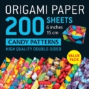 Image for Origami Paper 200 sheets Candy Patterns 6&quot; (15 cm) : Tuttle Origami Paper: Double Sided Origami Sheets Printed with 12 Different Designs (Instructions for 6 Projects Included)