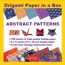 Image for Origami Paper in a Box - Abstract Patterns : 192 Sheets of Tuttle Origami Paper: 6x6 Inch Origami Paper Printed with 10 Different Patterns: 32-page Instructional Book of 4 Projects