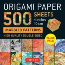 Image for Origami Paper 500 sheets Marbled Patterns 4&quot; (10 cm)