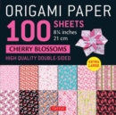 Image for Origami Paper 100 sheets Cherry Blossoms 8 1/4&quot; (21 cm) : Extra Large Double-Sided Origami Sheets Printed with 12 Different Color Combinations (Instructions for 5 Projects Included)