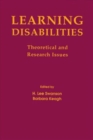 Image for Learning Disabilities : Theoretical and Research Issues