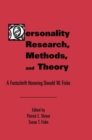 Image for Personality Research, Methods, and Theory : A Festschrift Honoring Donald W. Fiske
