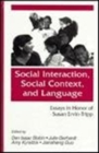 Image for Social interaction, Social Context, and Language