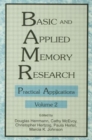 Image for Basic and Applied Memory Research : Volume 1: Theory in Context; Volume 2: Practical Applications