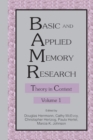 Image for Basic and applied memory researchVol. 1: Theory in context