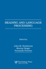 Image for Reading and Language Processing