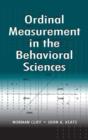 Image for Ordinal Measurement in the Behavioral Sciences