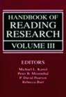 Image for Handbook of Reading Research, Volume III