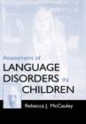 Image for Assessment of Language Disorders in Children