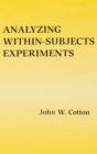 Image for Analyzing Within-subjects Experiments