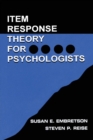 Image for Item Response Theory for Psychologists