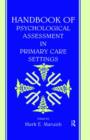 Image for Handbook of Psychological Assessment in Primary Care Settings