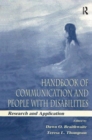 Image for Handbook of Communication and People With Disabilities : Research and Application